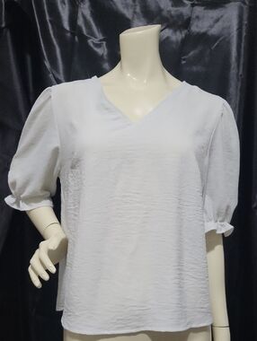 Cocomo White V Neck Blouse